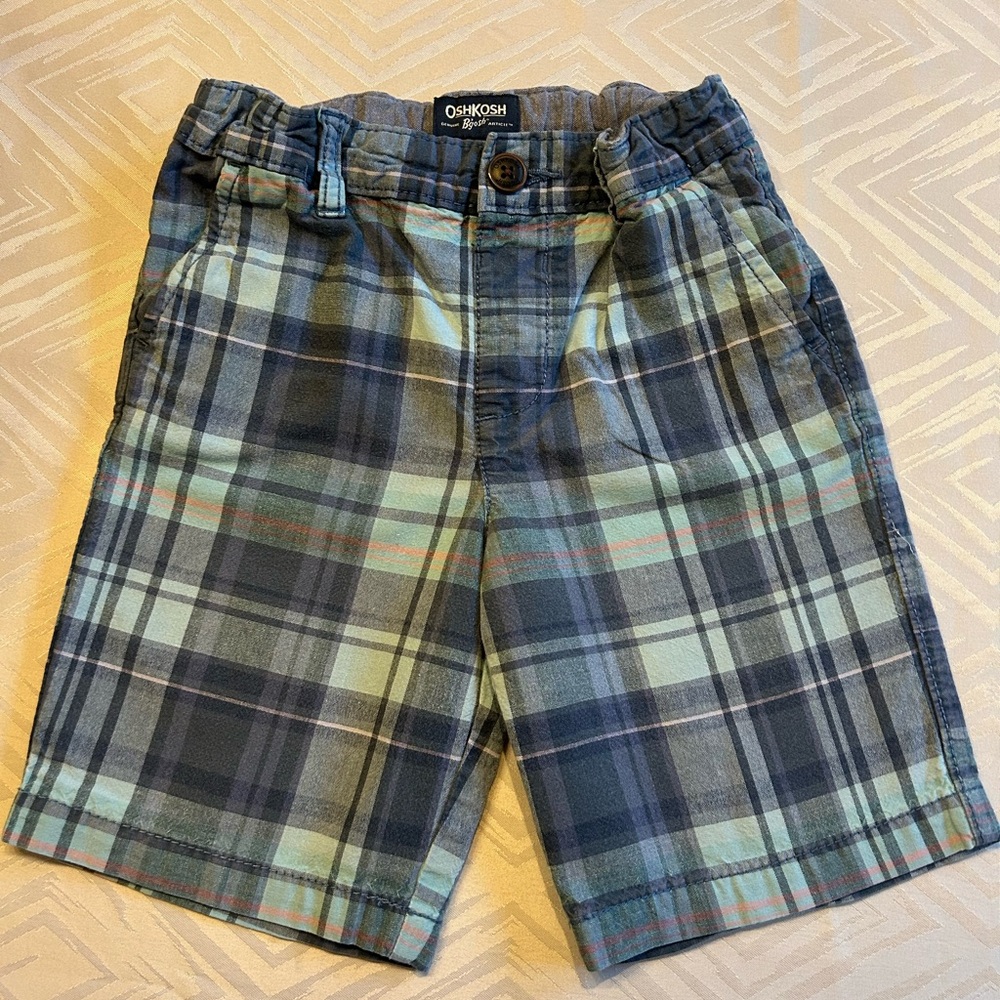 Boys Plaid Shorts